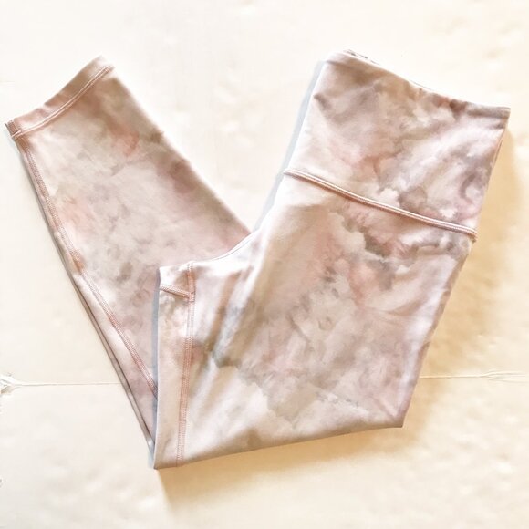 ATHLETA Elation 7/8 Tight Pink Snow Dye Athletic Active Yoga Leggings Womens 1X - Picture 2 of 11